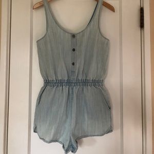 Chambray Romper